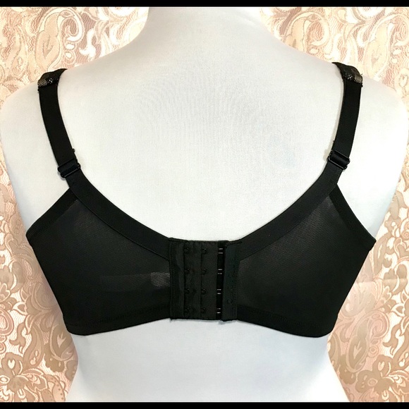 NWT Black Lace Cacique Unlined Bra 46C - Picture 6 of 9